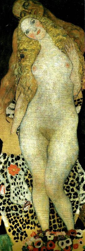Gustav Klimt adam och eva Norge oil painting art